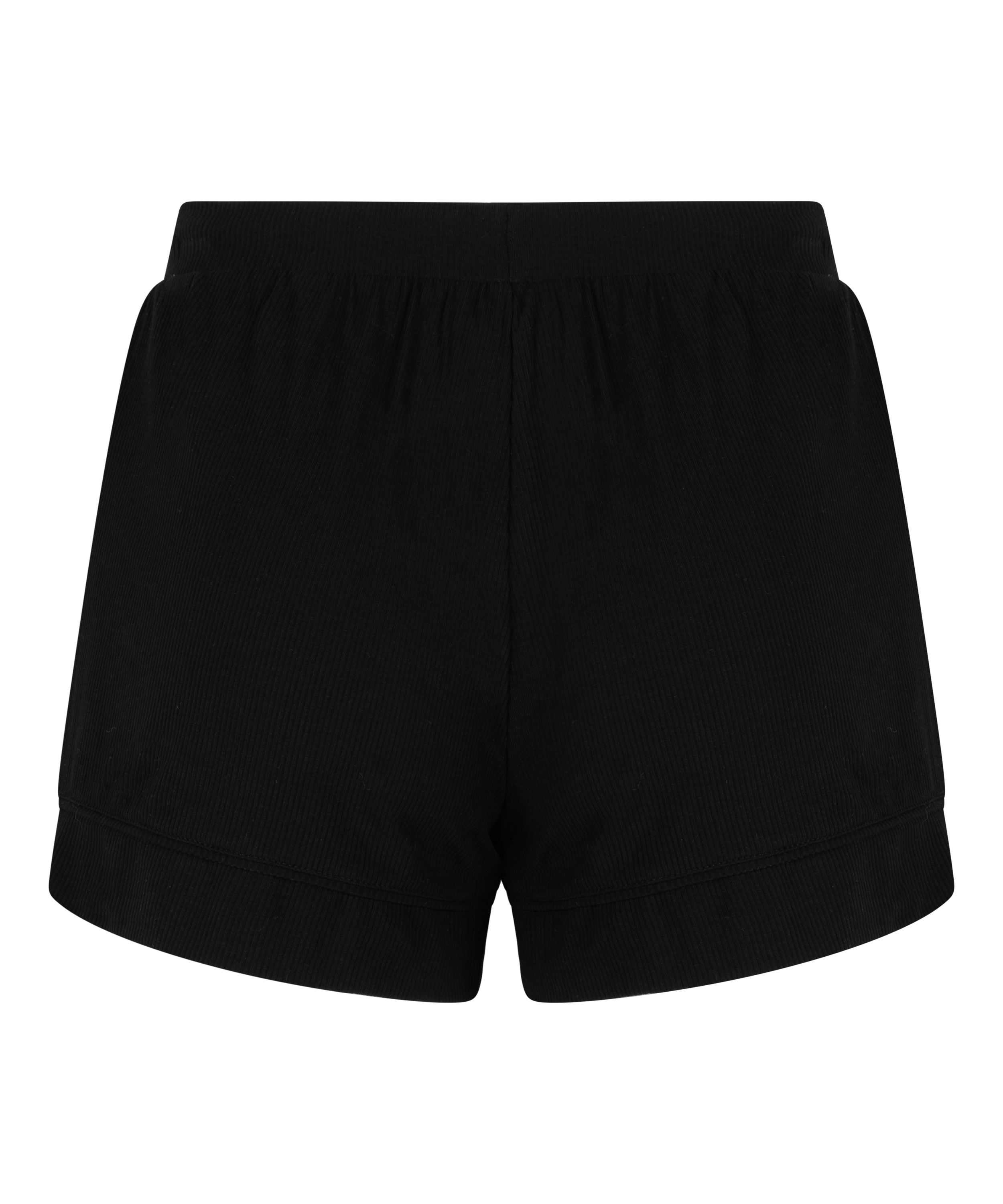 Short Jersey Rib Essential, Zwart, main