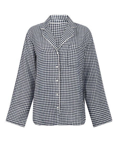 Pyjamatop Flanel Essentials, Blauw