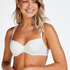 Soutien-gorge rembourr&eacute; &agrave; armatures Coton Secret Lace, Gris