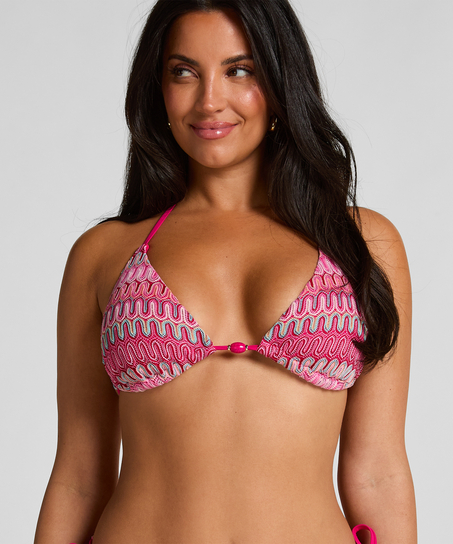 Triangel bikinitop Cali, Roze