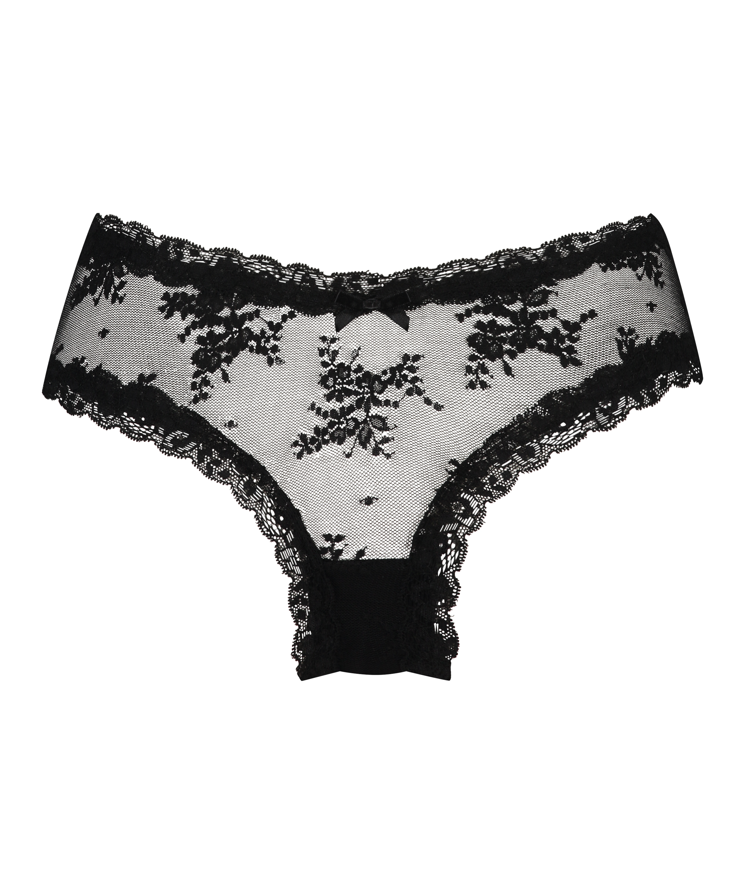 Slip brésilien V-shape mesh, Noir, main