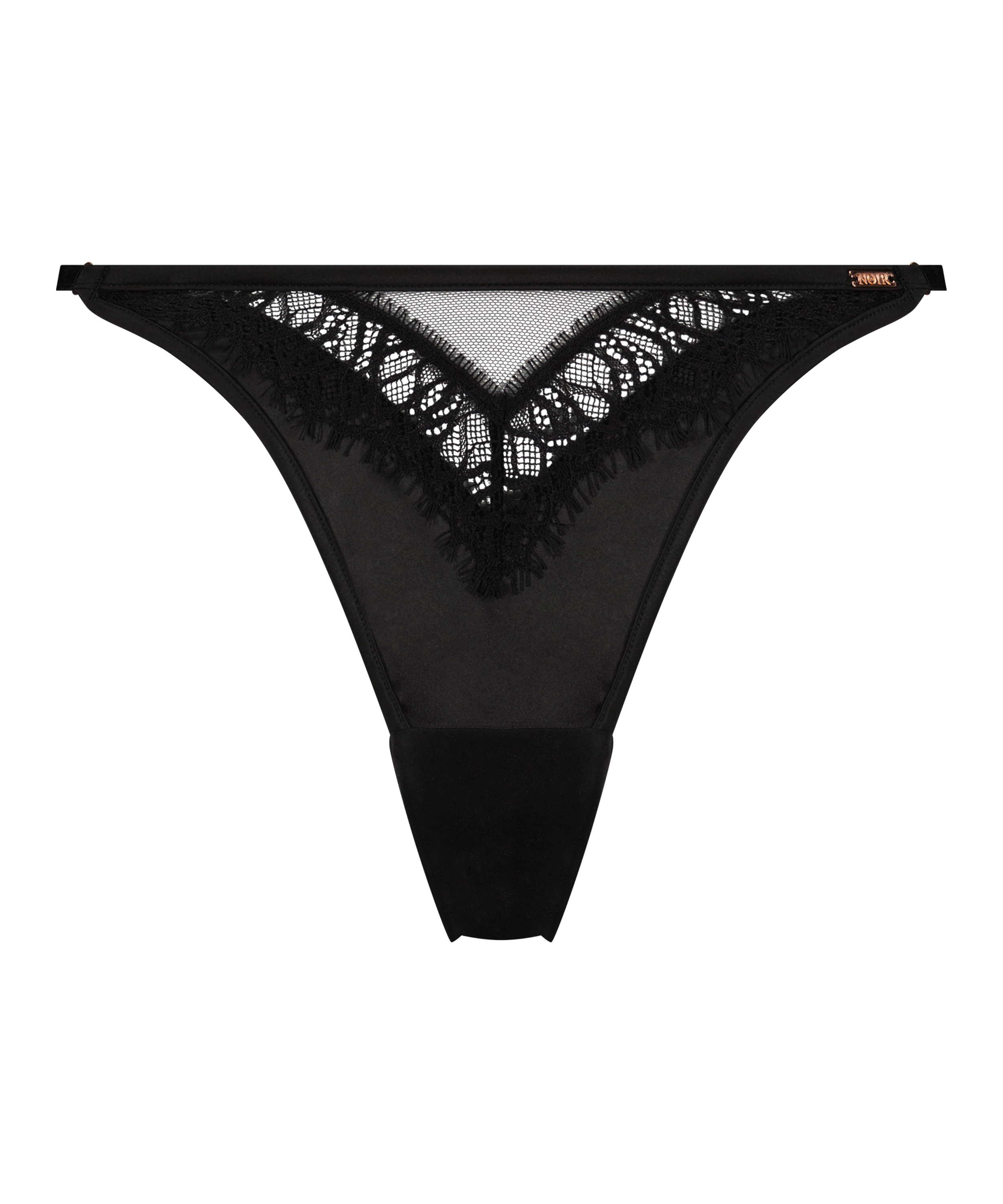 Slip brésilien Aiko, Noir, main