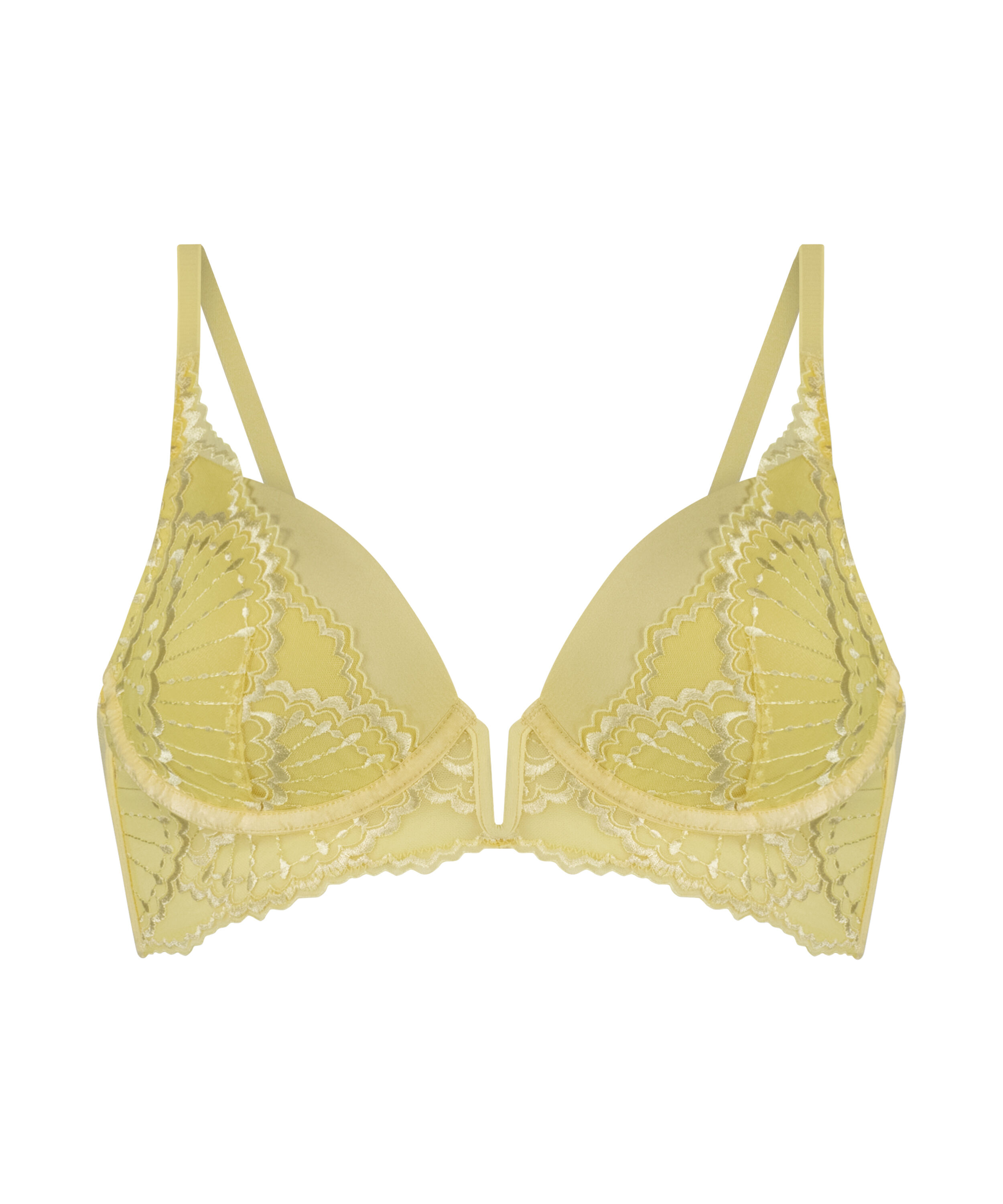 Soutien-gorge &agrave; armatures pr&eacute;form&eacute; longline Sali, Jaune