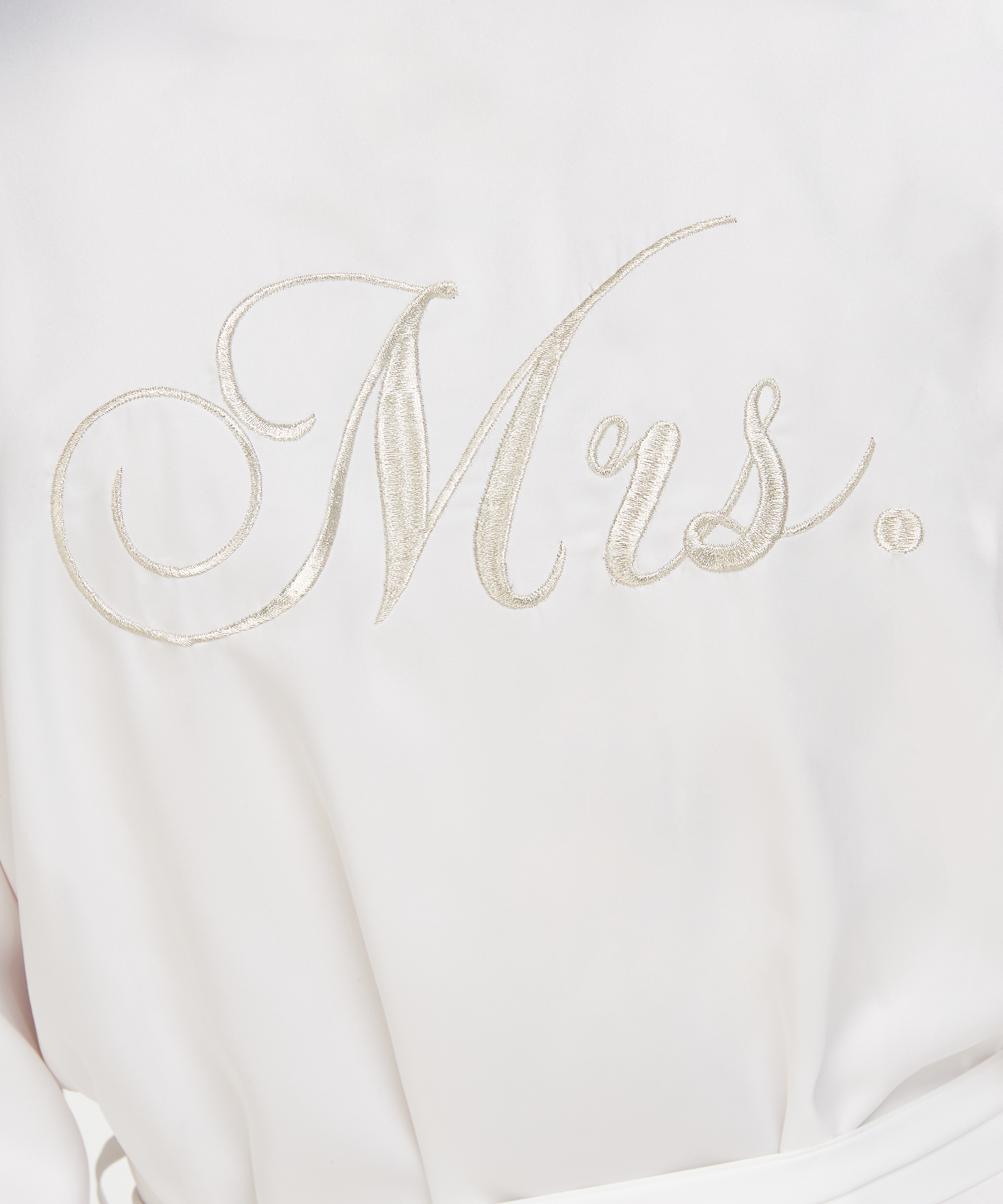 Kimono satijn Bridal, Wit, main