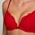Voorgevormde push-up beugel bh Rose, Rood