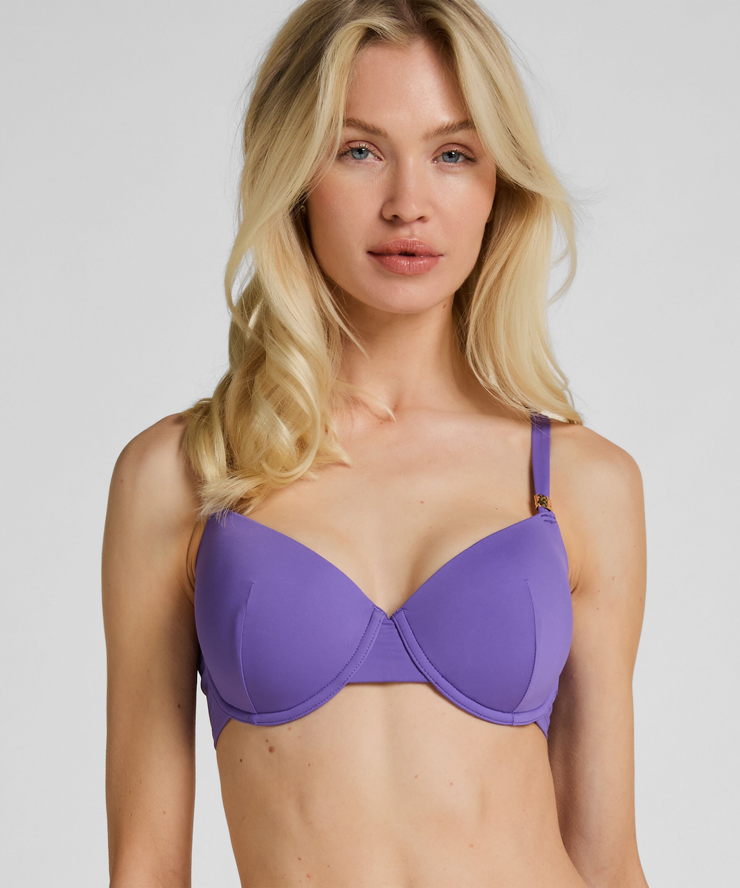 Haut de Bikini Luxe à Armatures et Rembourrage, Pourpre