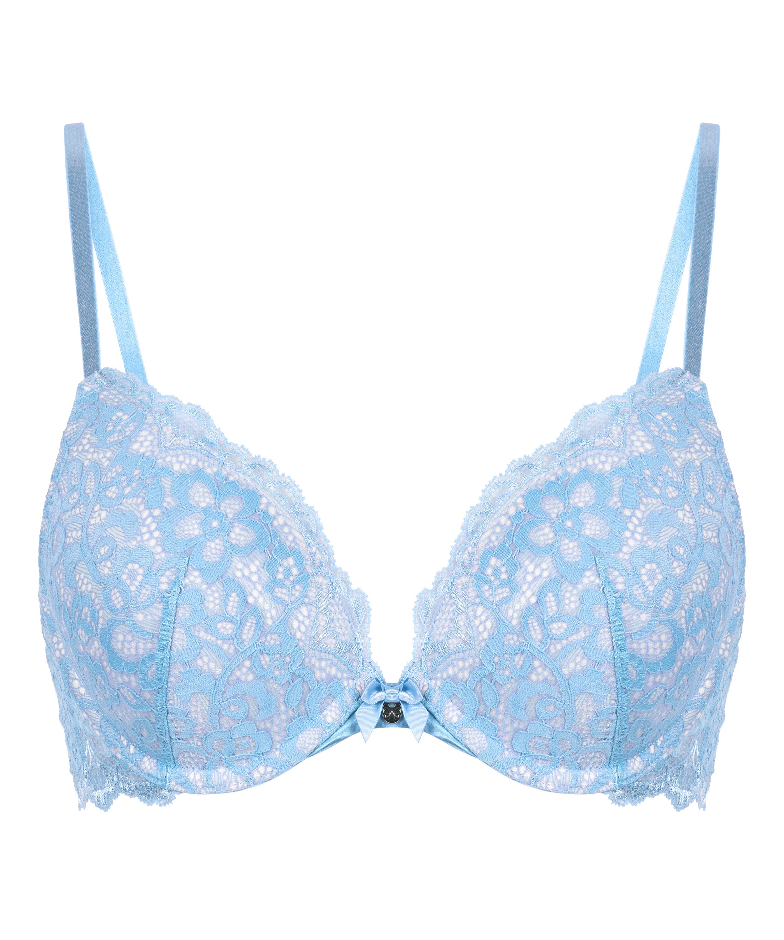Voorgevormde push-up beugel bh Marine, Blauw