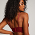 Triangle Bralette Marine, Rood