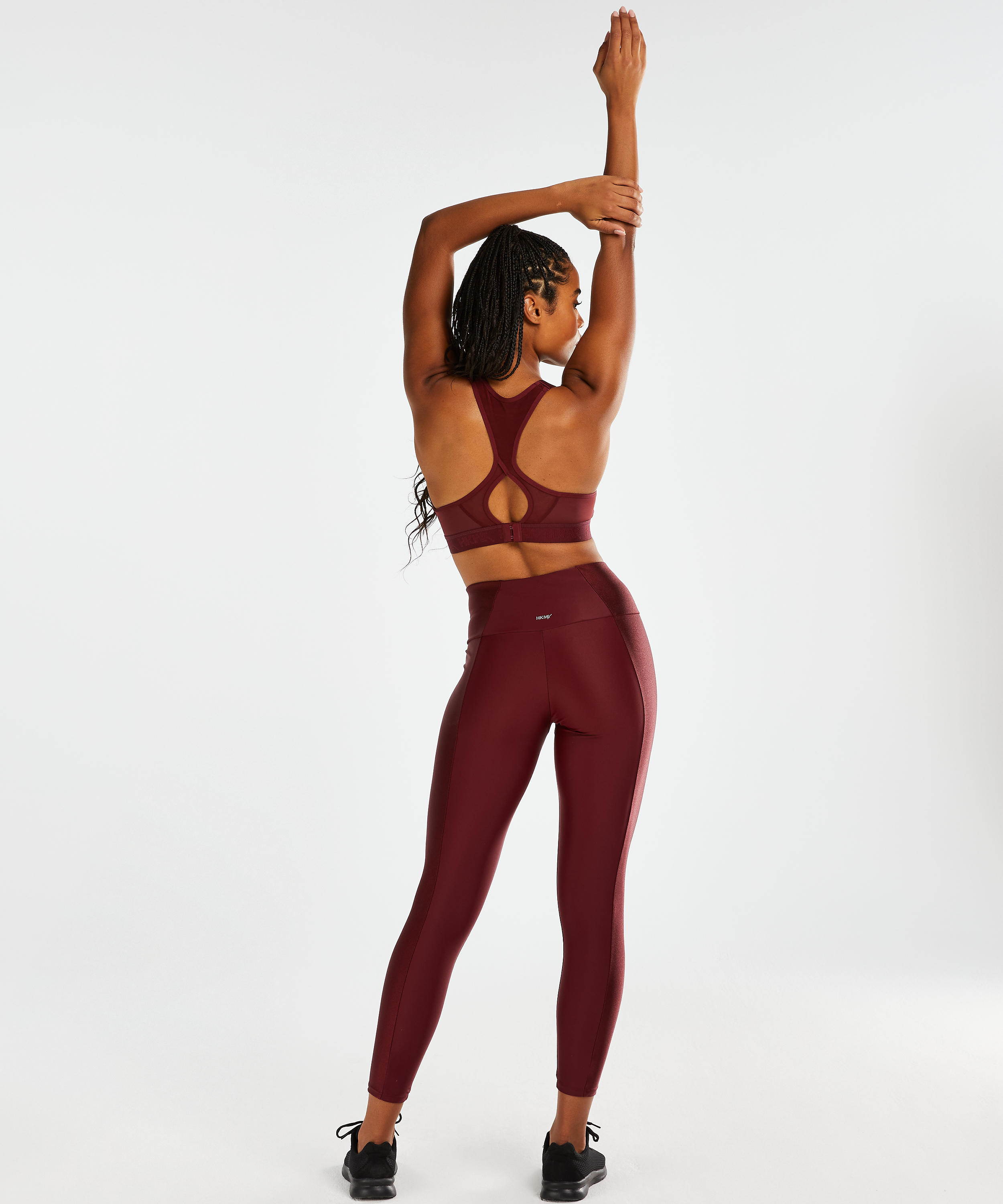 HKMX High waisted sport legging Shine On, Rood, main