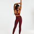 HKMX High waisted sport legging Shine On, Rood