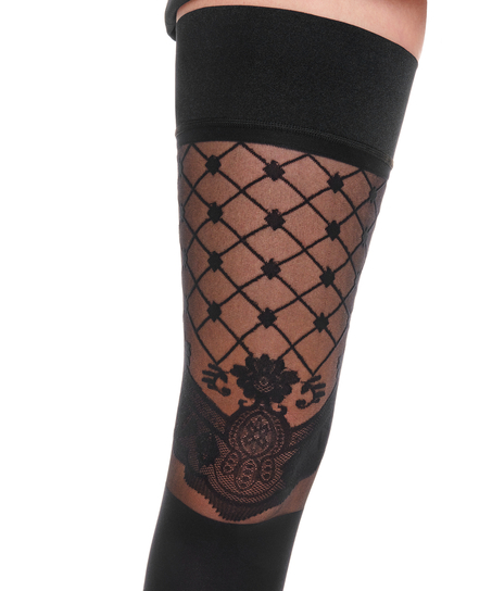 20 Denier Hold-Ups Opulence, Zwart