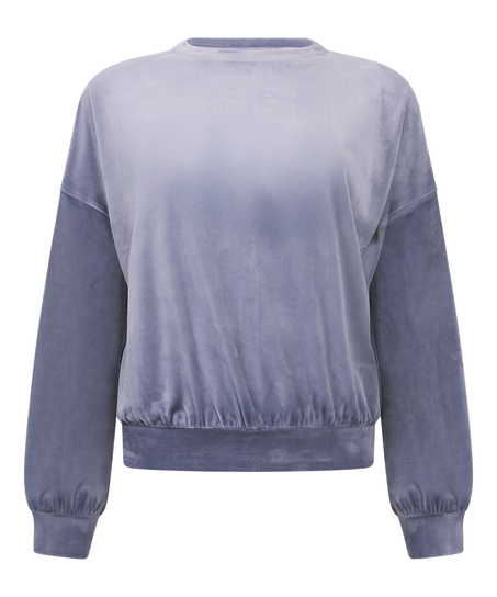 Velours Top, Blauw