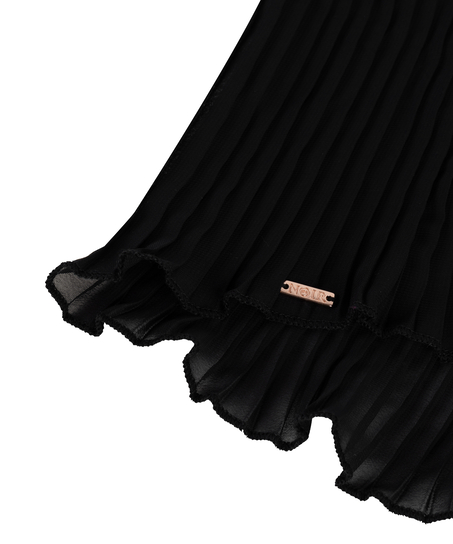 Plisse Lace  Cami, Zwart