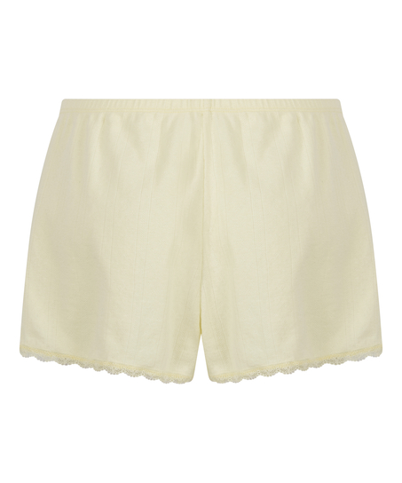 Pointelle Short, Geel