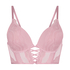 Voorgevormde push-up longline beugel bh Selina, Roze