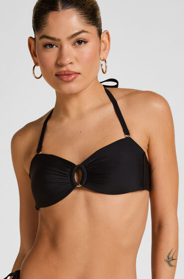 Hunkemöller Luxe Bandeau Bikinitop Zwart