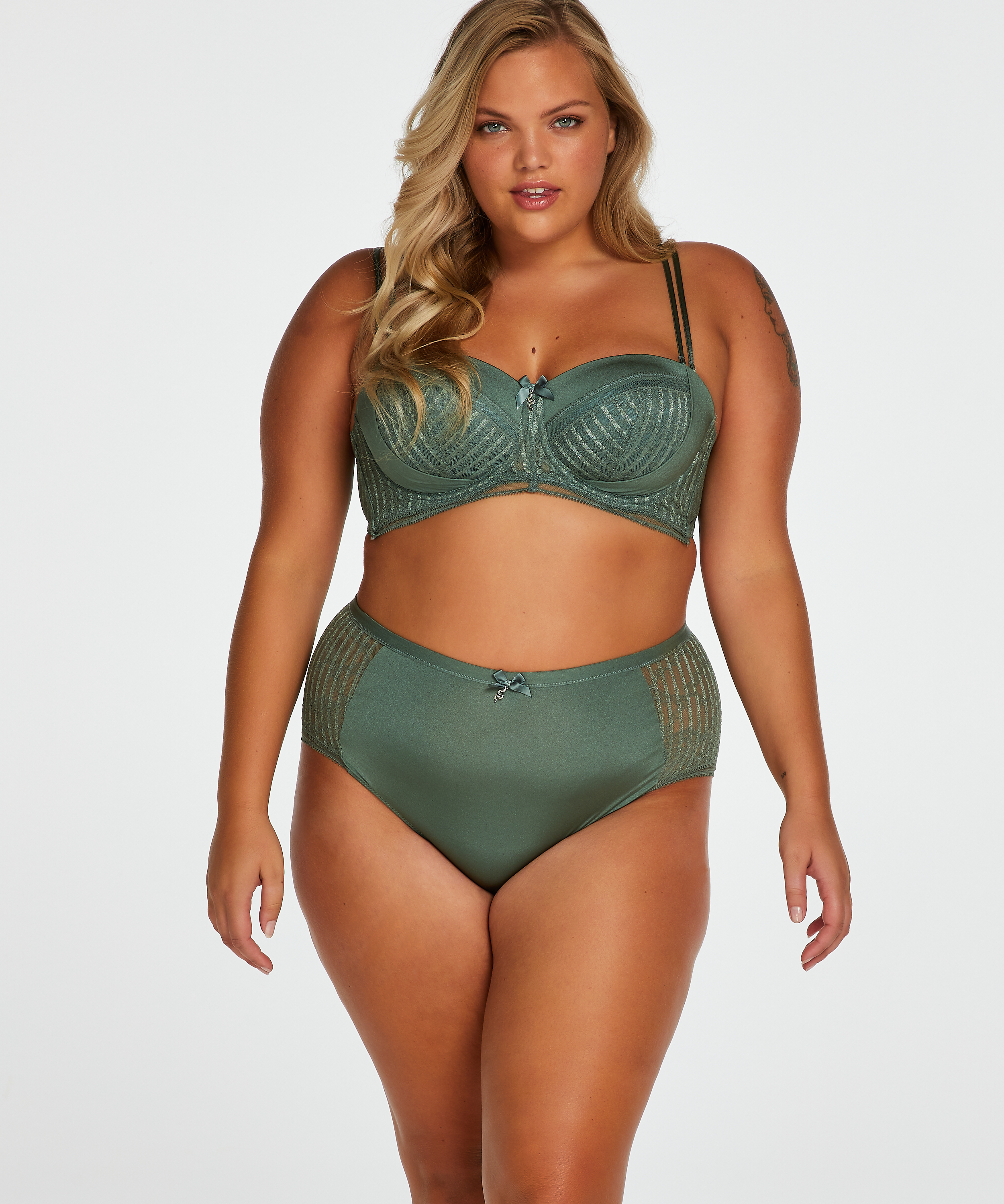 Slip taille haute Kriss I AM Danielle, Vert, main