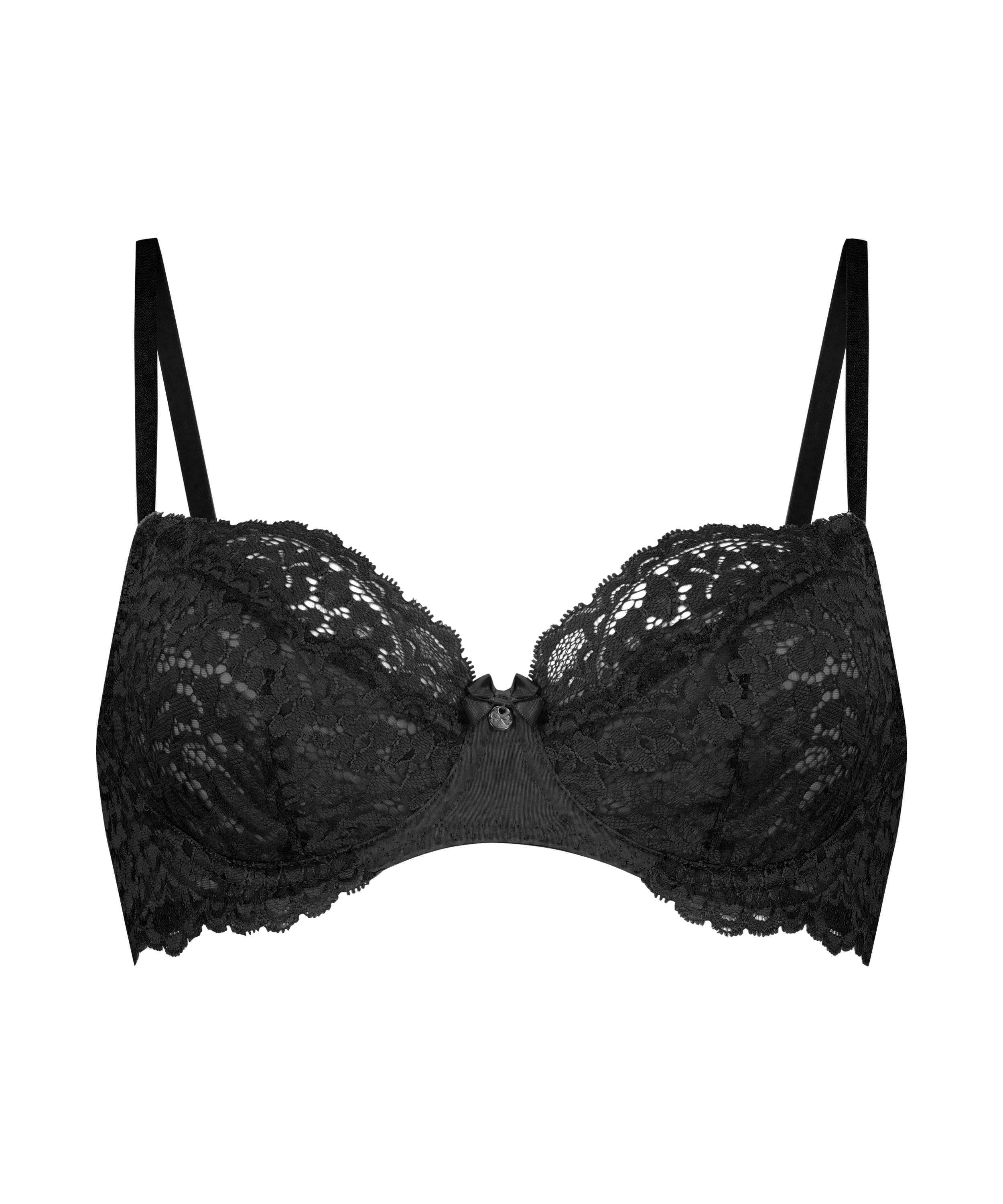 Soutien-gorge &agrave; armatures non-pr&eacute;form&eacute; Rose, Noir, main