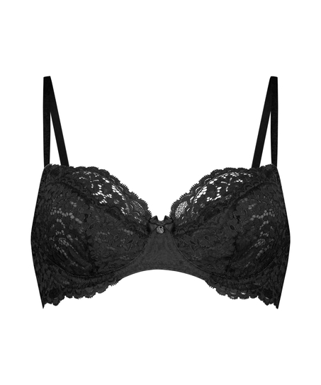 Soutien-gorge &agrave; armatures non-pr&eacute;form&eacute; Rose, Noir