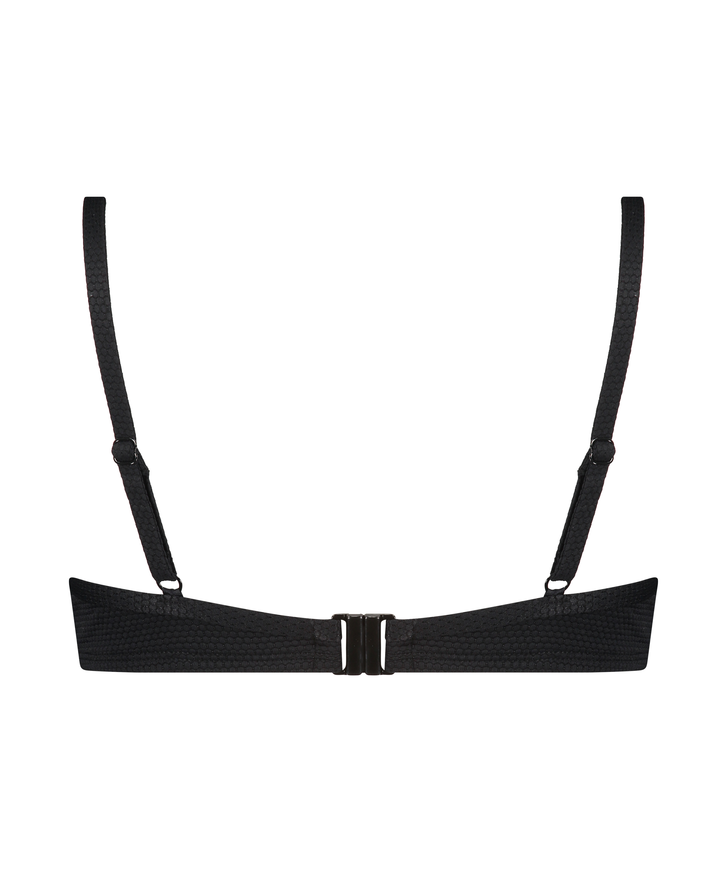 Haut de bikini &agrave; armatures non-pr&eacute;form&eacute; Scallop Glam, Noir, main