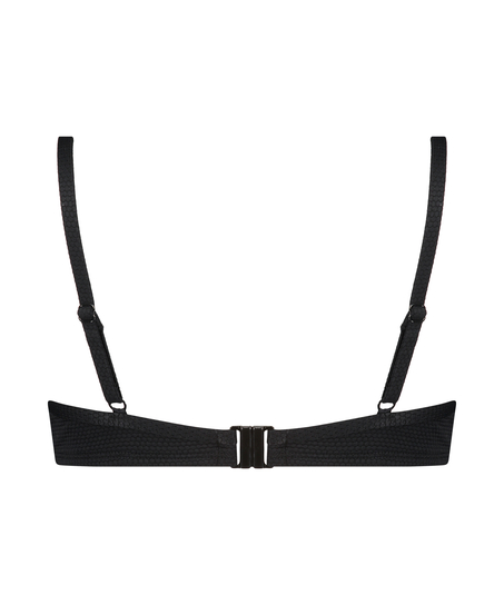 Haut de bikini &agrave; armatures non-pr&eacute;form&eacute; Scallop Glam, Noir