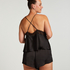 Pyjama short Satin Marcela, Zwart