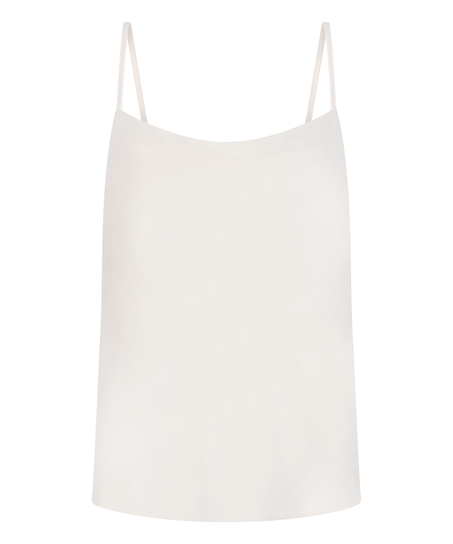Minimal satijnen cami, Wit
