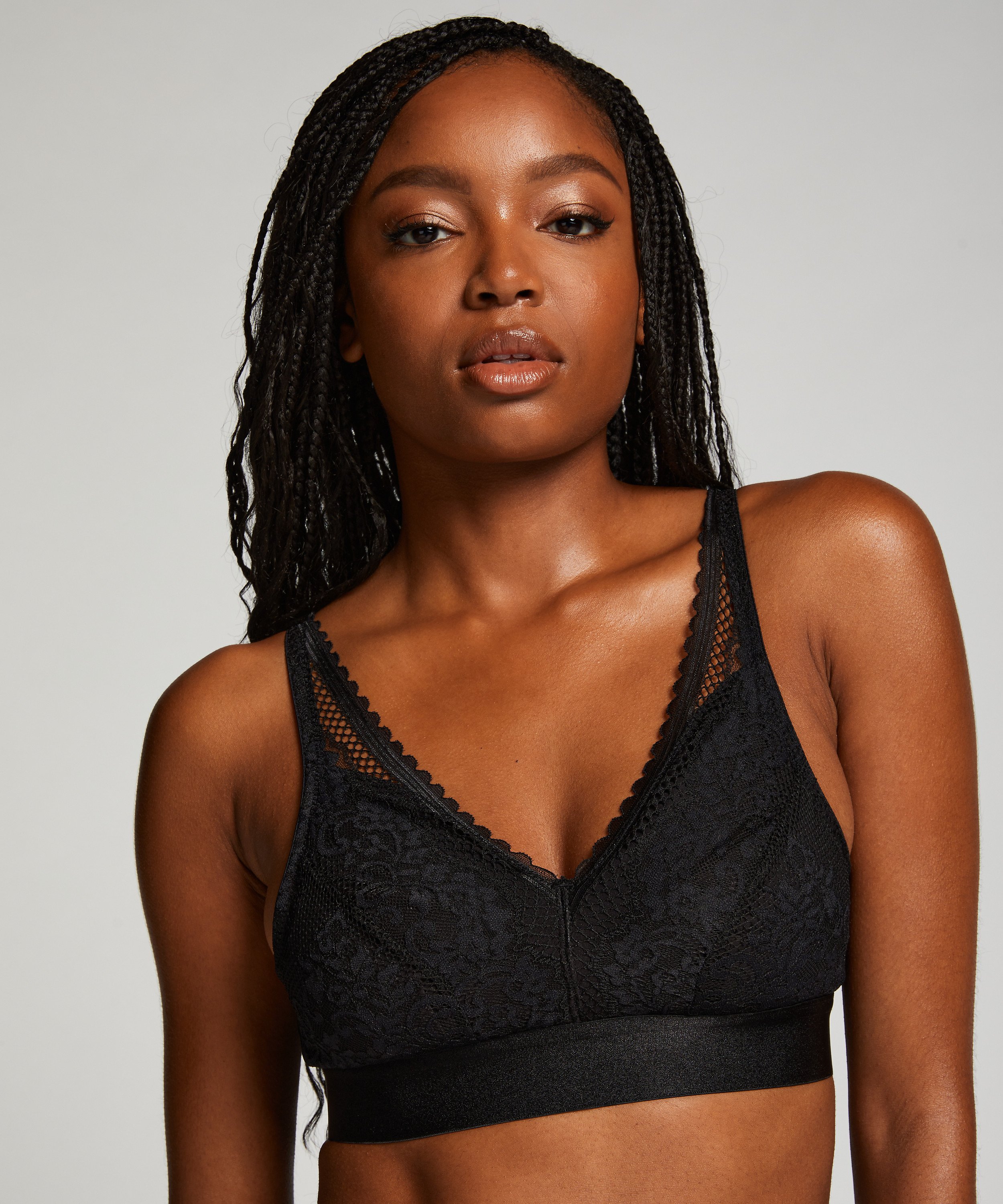 Soutien-gorge prothétique sans armature Morgan, Noir, main