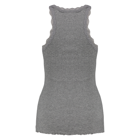 Top Rib Cami lace, Gris