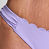 Slip de Bikini Rio Scallop, Pourpre