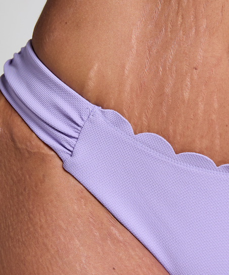 Slip de Bikini Rio Scallop, Pourpre