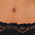 String Secret Dentelle Coton, Noir