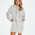 Robe snuggle polaire femme, Gris