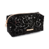 Make up tas mesh leopard, Zwart