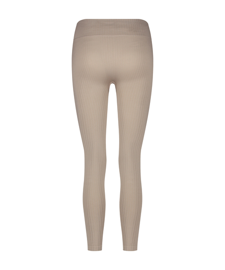 HKMX High waisted naadloze sportlegging, Beige
