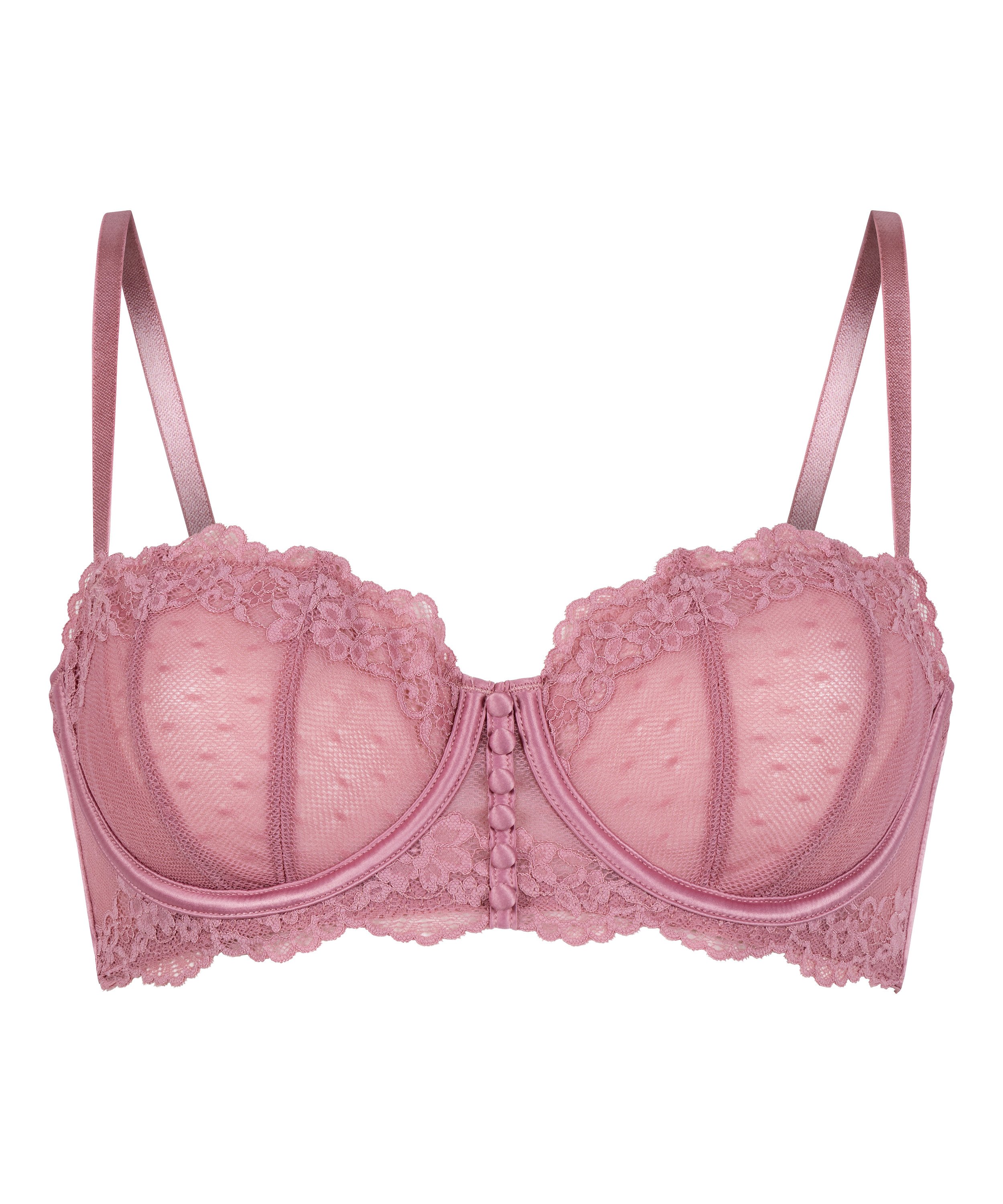 Voorgevormde longline beugel bh Laila, Roze, main