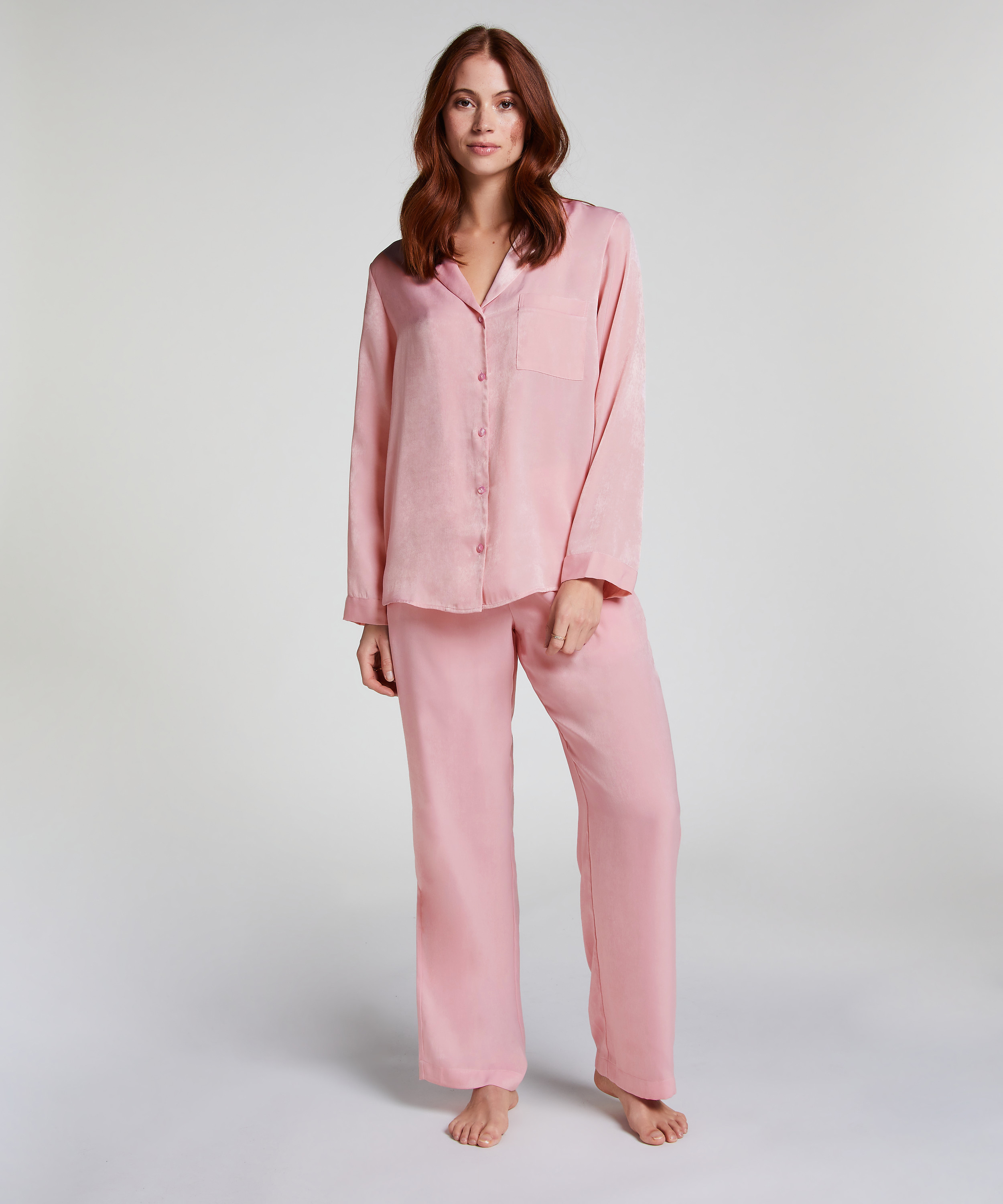 Broek Satijn, Roze, main