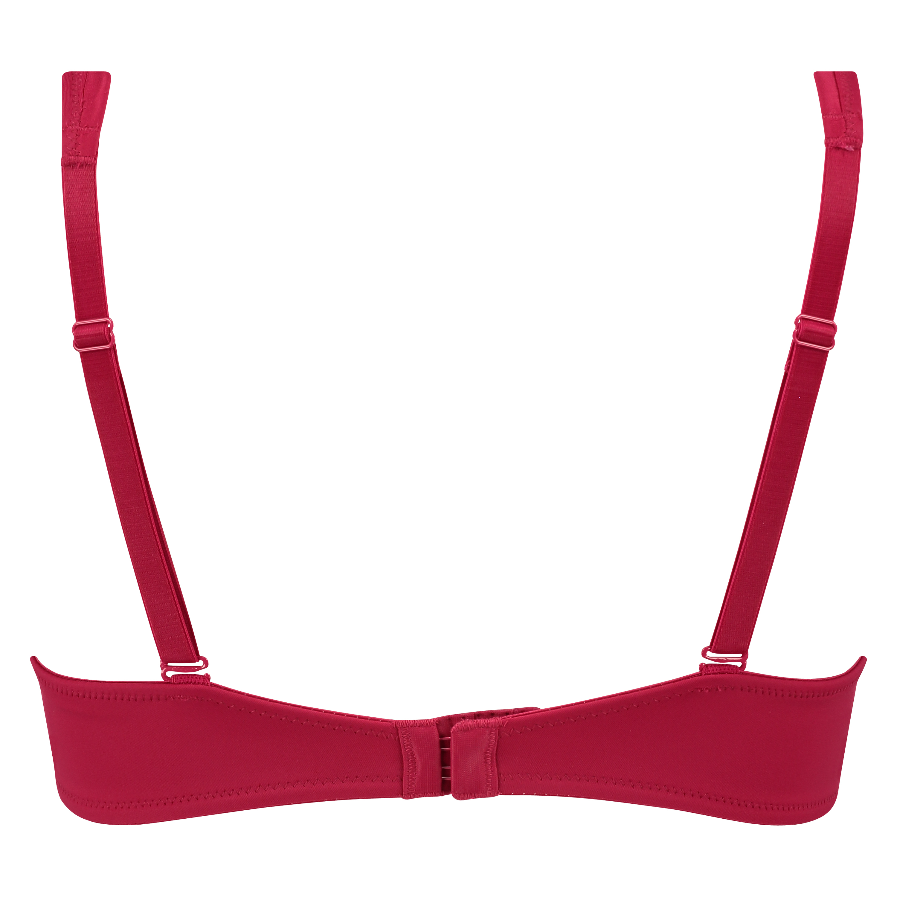 Soutien-gorge à armatures non-préformé Satin fleece, Rouge, main