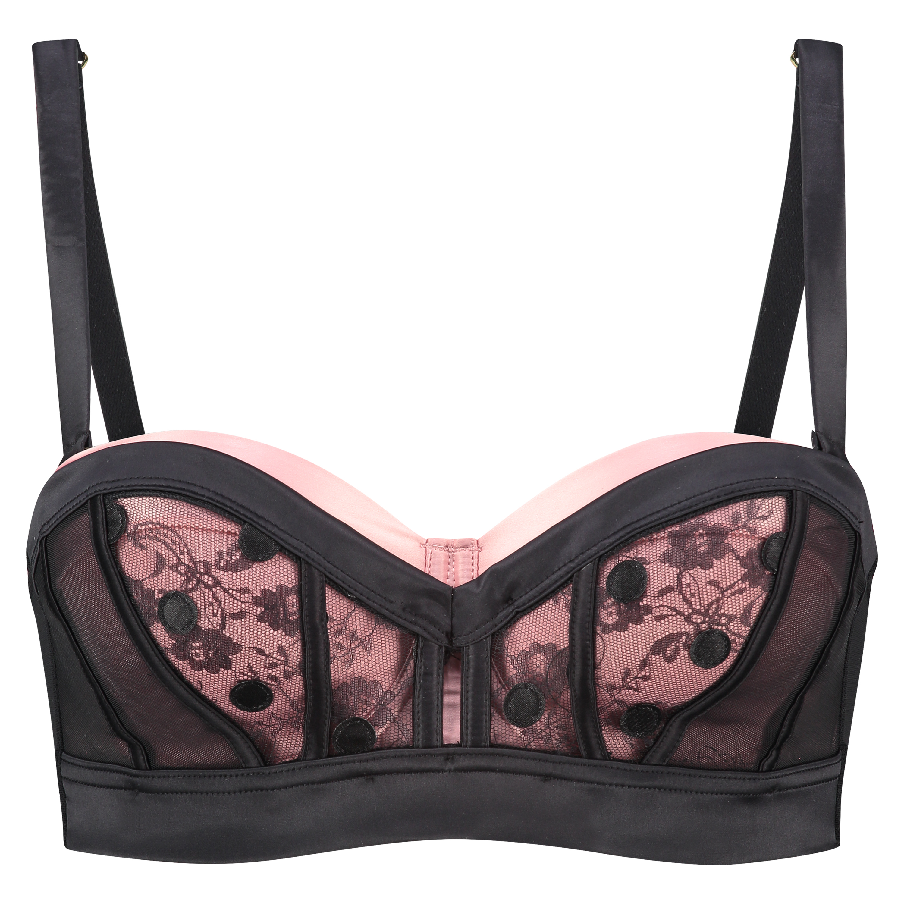 Soutien-gorge bustier &agrave; armatures rembourr&eacute; Cassia Ann Kathrin, Noir, main