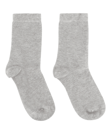 Chaussettes courtes en modal, Gris