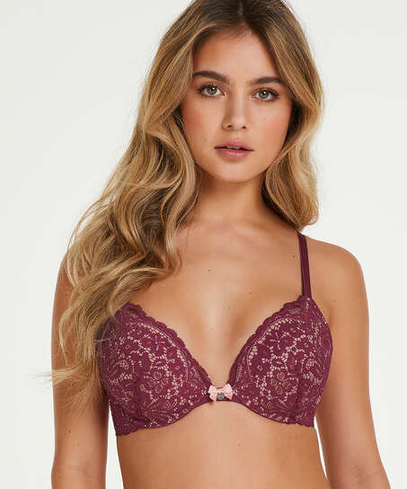 Voorgevormde push-up beugel bh Rose, Rood