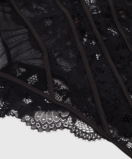 Body met beugel Gabrielle, Zwart