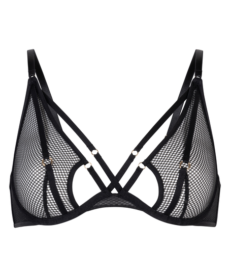Soutien-gorge &agrave; armatures non-pr&eacute;form&eacute; Rhys, Noir