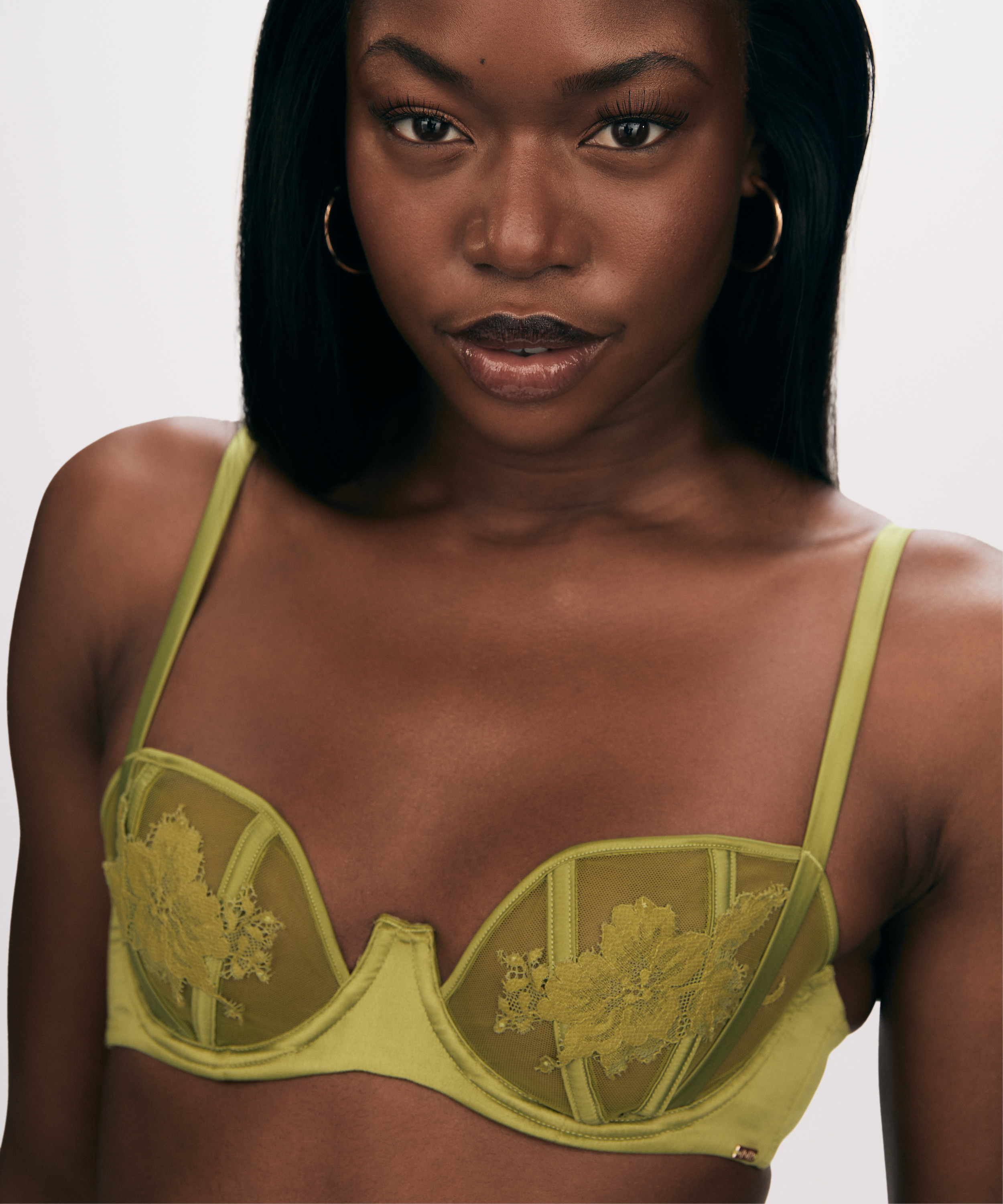 Niet-voorgevormde beugel bh Ember, Groen, main