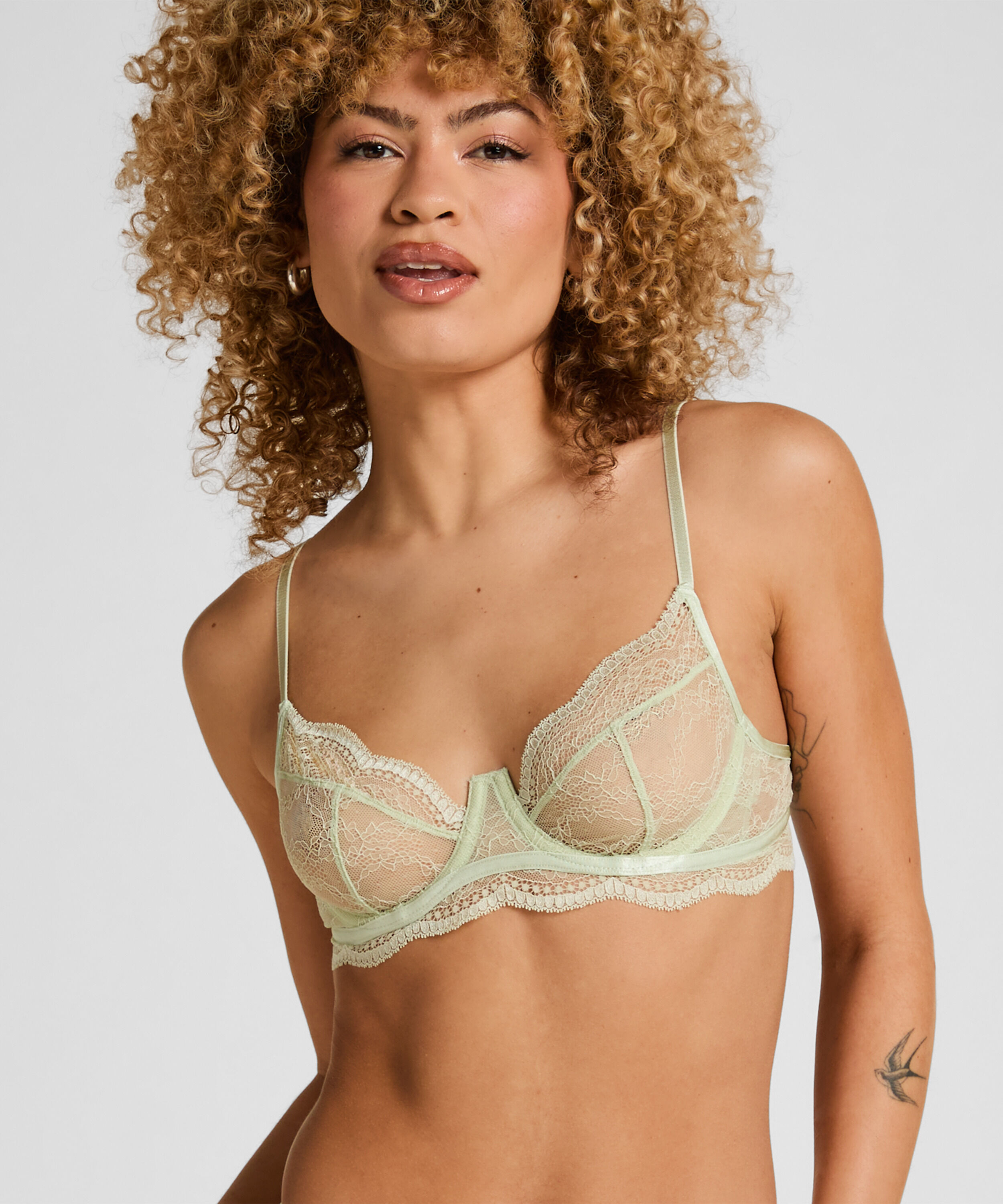 Soutien-gorge non-rembourré à armatures Isabelle, Vert