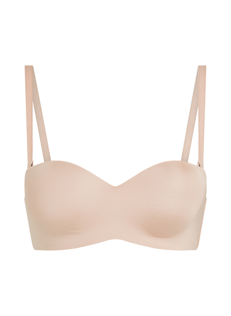 Voorgevormde strapless beugel-bh Smooth, Beige