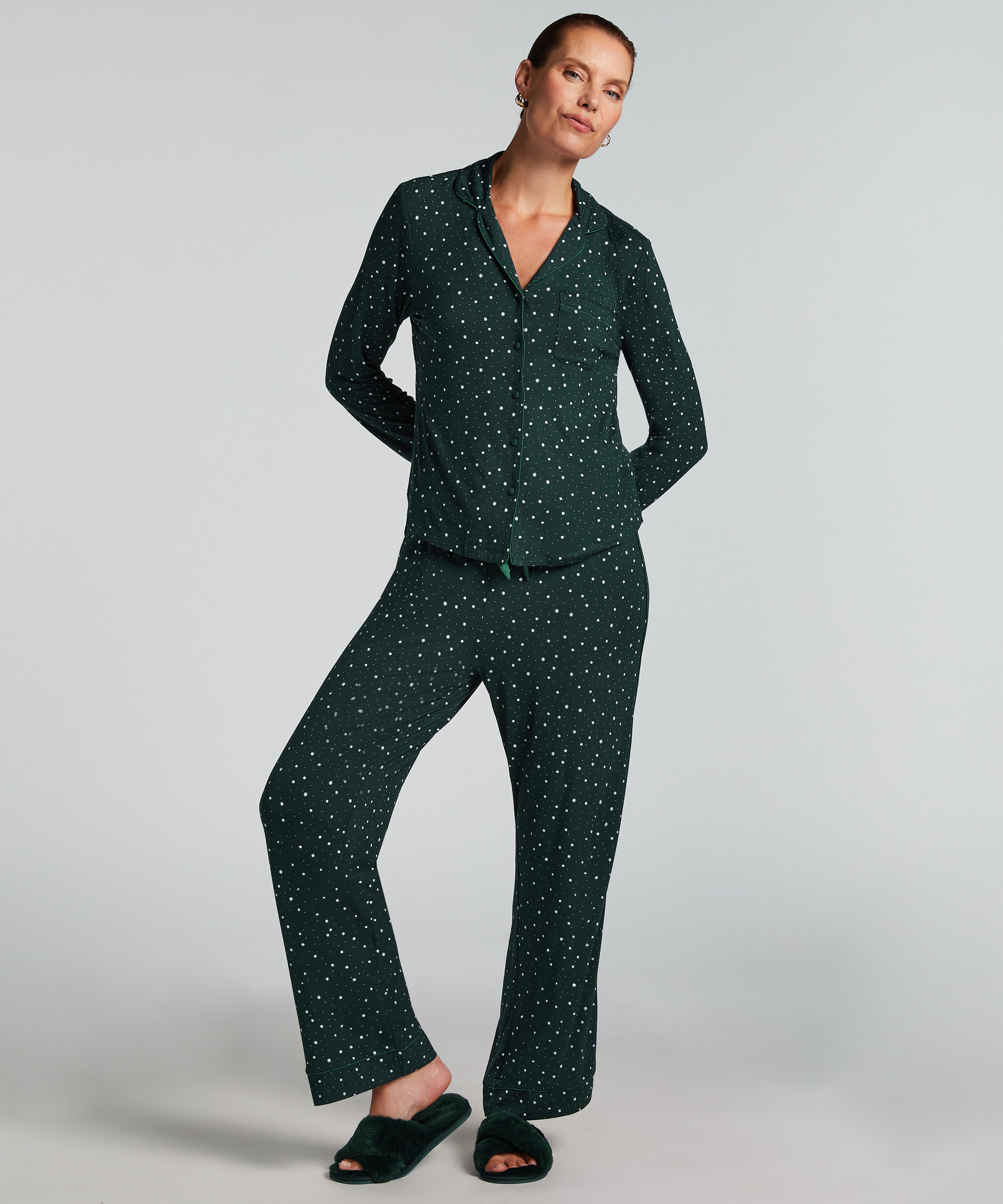 Pyjamabroek Jersey, Groen, main