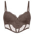 Soutien-gorge à armatures préformé longline Arabella, Brun
