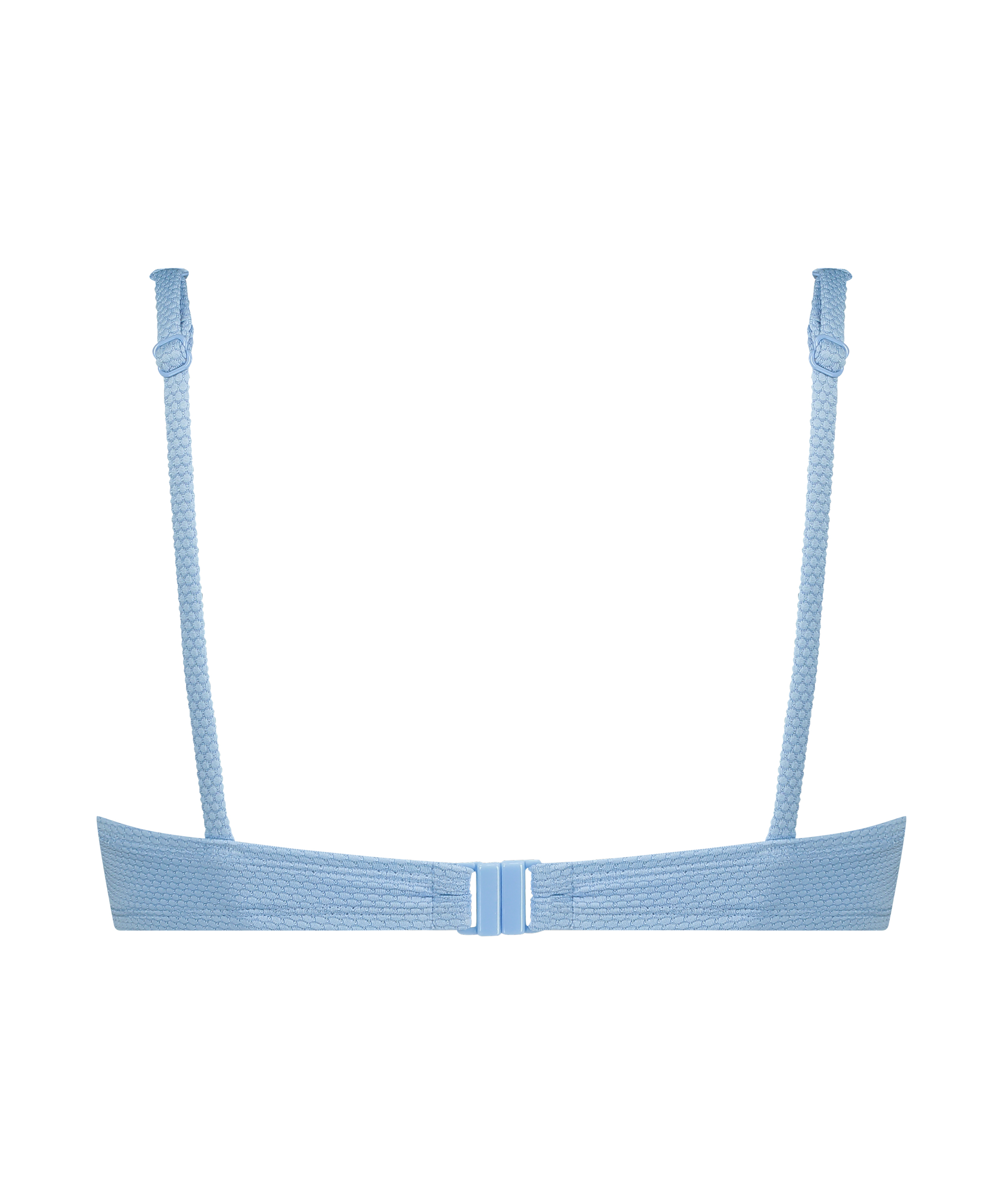 Niet-voorgevormde beugel bikinitop Scallop, Blauw, main