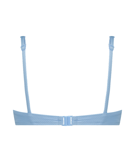 Niet-voorgevormde beugel bikinitop Scallop, Blauw